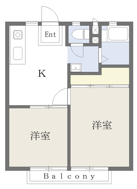 ハイツ飯島Ａの間取り