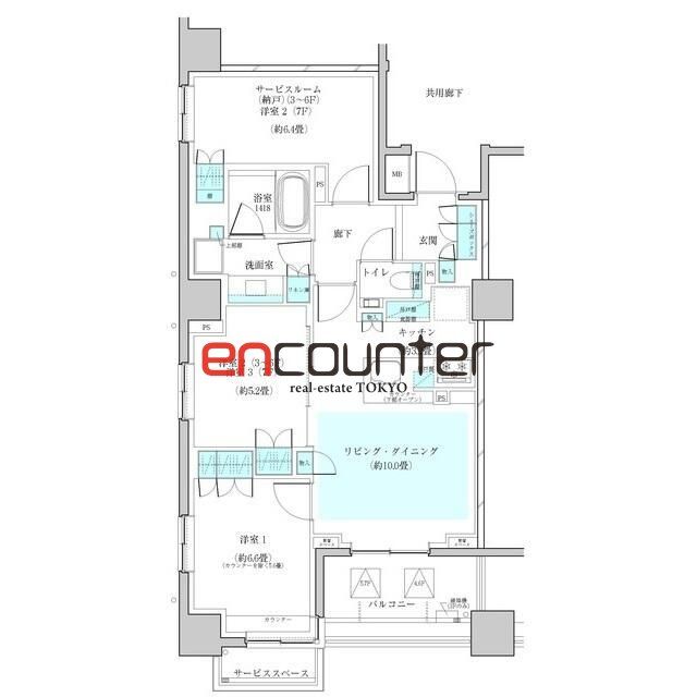 新宿区戸山のマンションの間取り