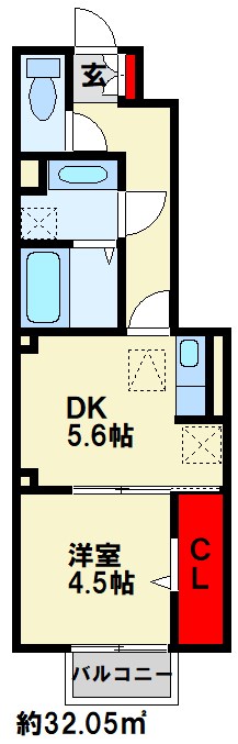 プランドール　B棟の間取り