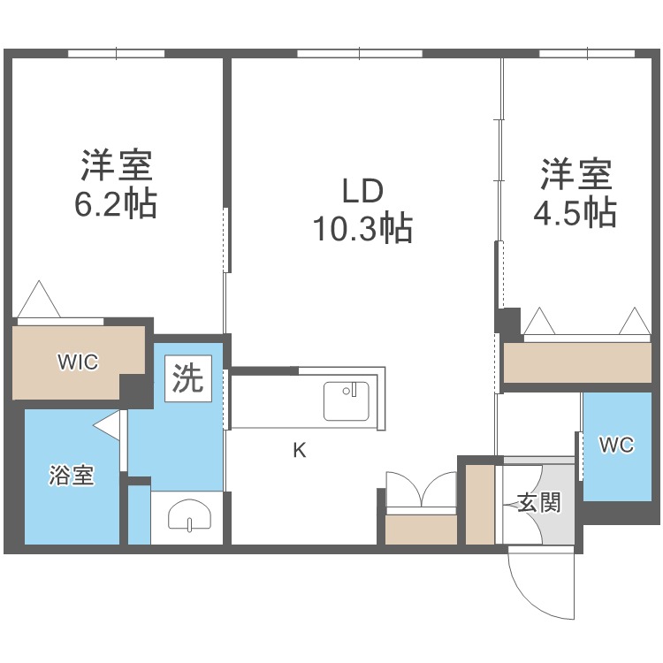 ＲＥＳＩＤＥＮＣＥ　ＳＨＩＮＭＥＩ　麻生の間取り