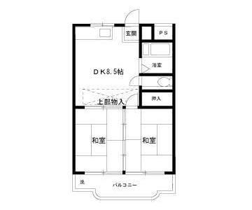 川崎市川崎区大島のマンションの間取り