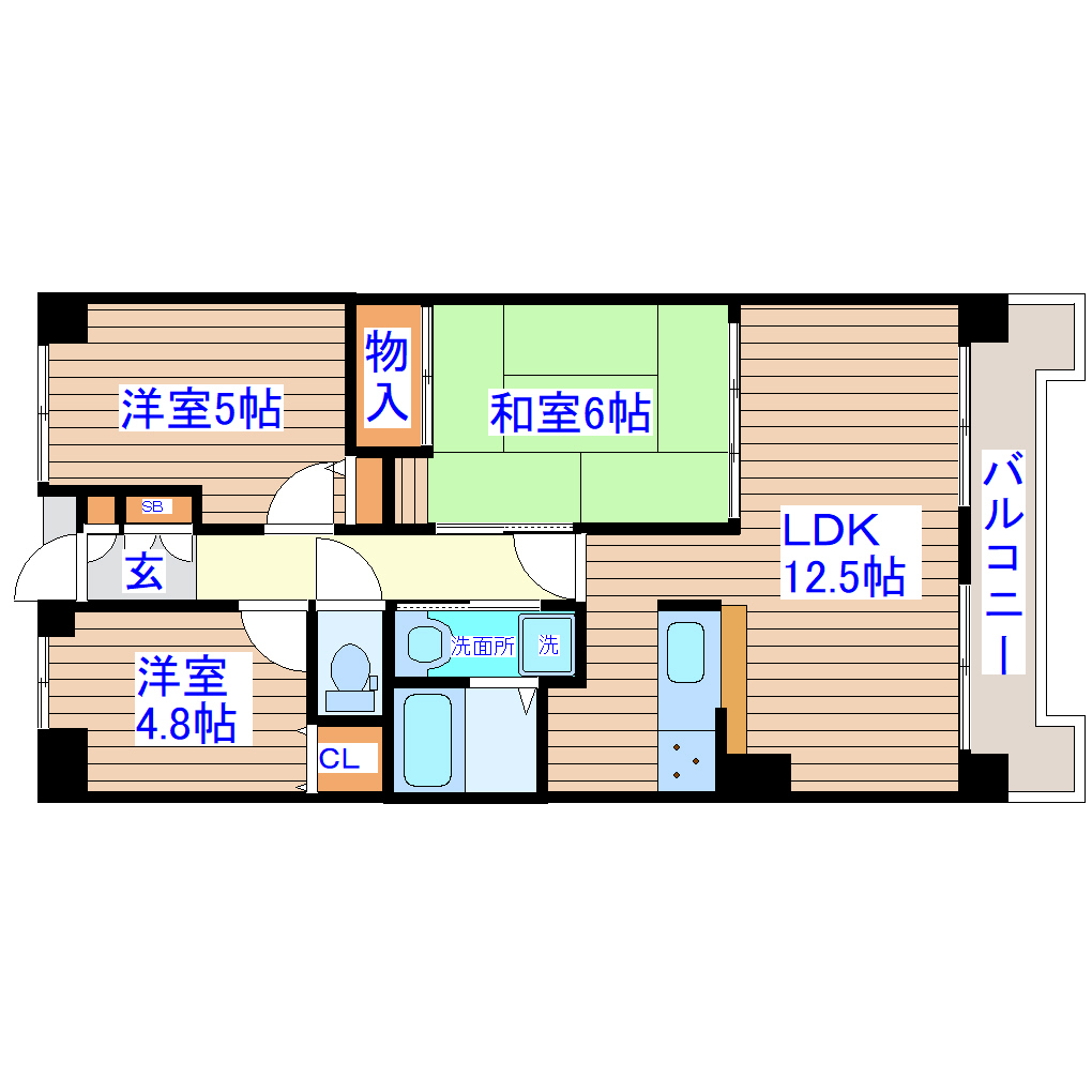 エトワール河原町の間取り