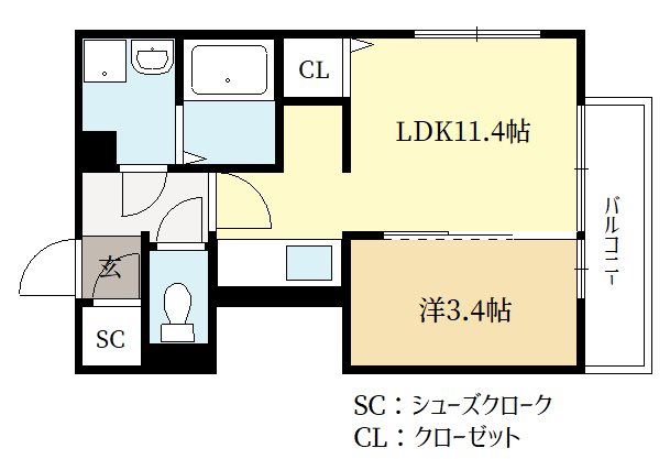 フィデル大住の間取り