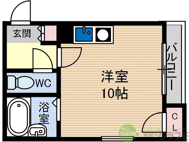 茨木市中村町のマンションの間取り