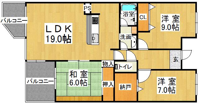 西神糀台ミオの間取り