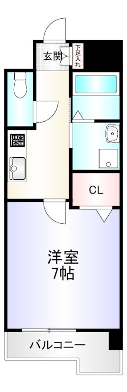 Bergamotto片野駅前の間取り