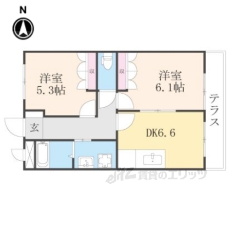 シャルマンコート１番館の間取り