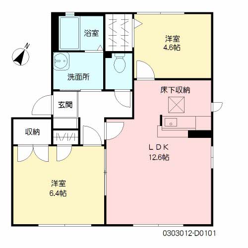 ソレアード21　D棟の間取り