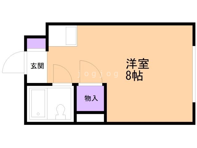 札幌市豊平区豊平五条のマンションの間取り