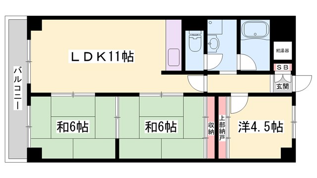 エバーグリーン車崎の間取り