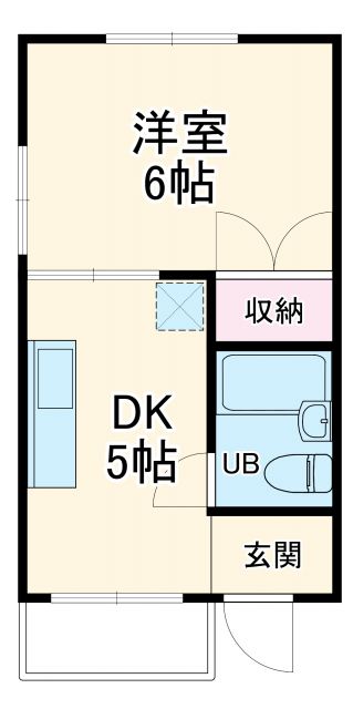 市川市菅野のアパートの間取り