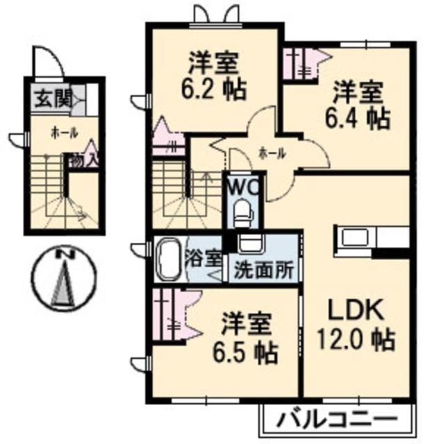 ぽてと　Ｃ棟の間取り