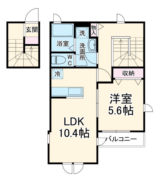 メゾンヴェルトの間取り