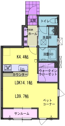 パルテOの間取り