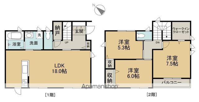 品川貸家の間取り写真