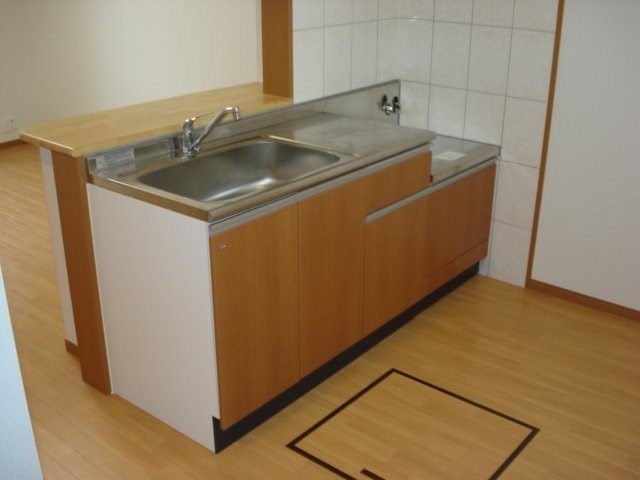 キッチン　ガスコンロ2口設置可能