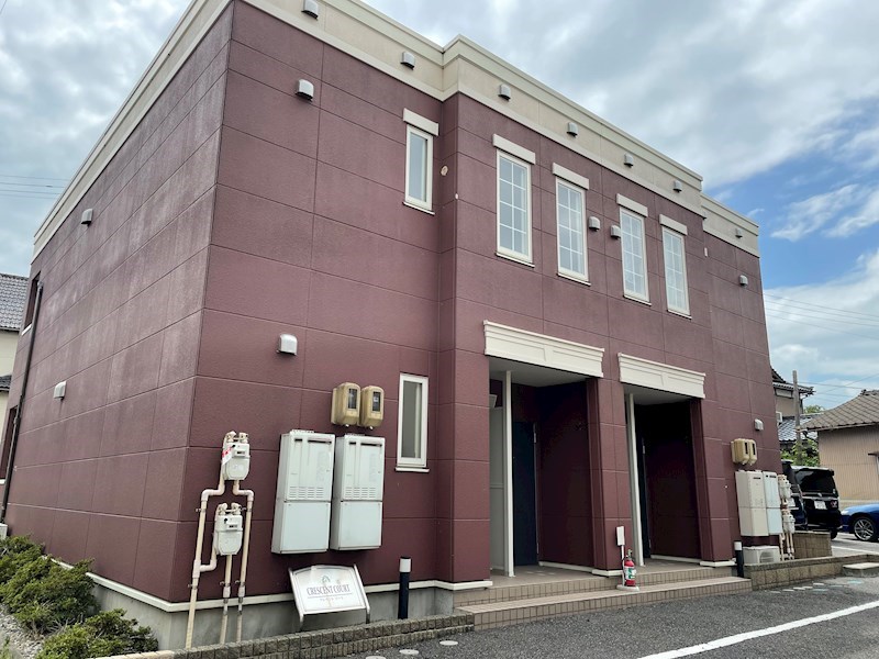 建物外観　全室角部屋のアパート