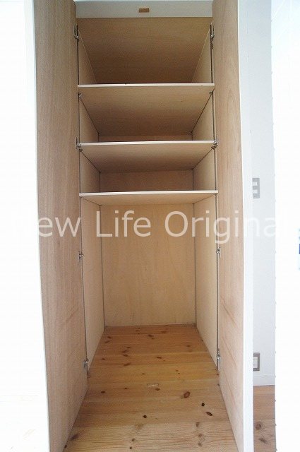 収納　奥行のある玄関収納。