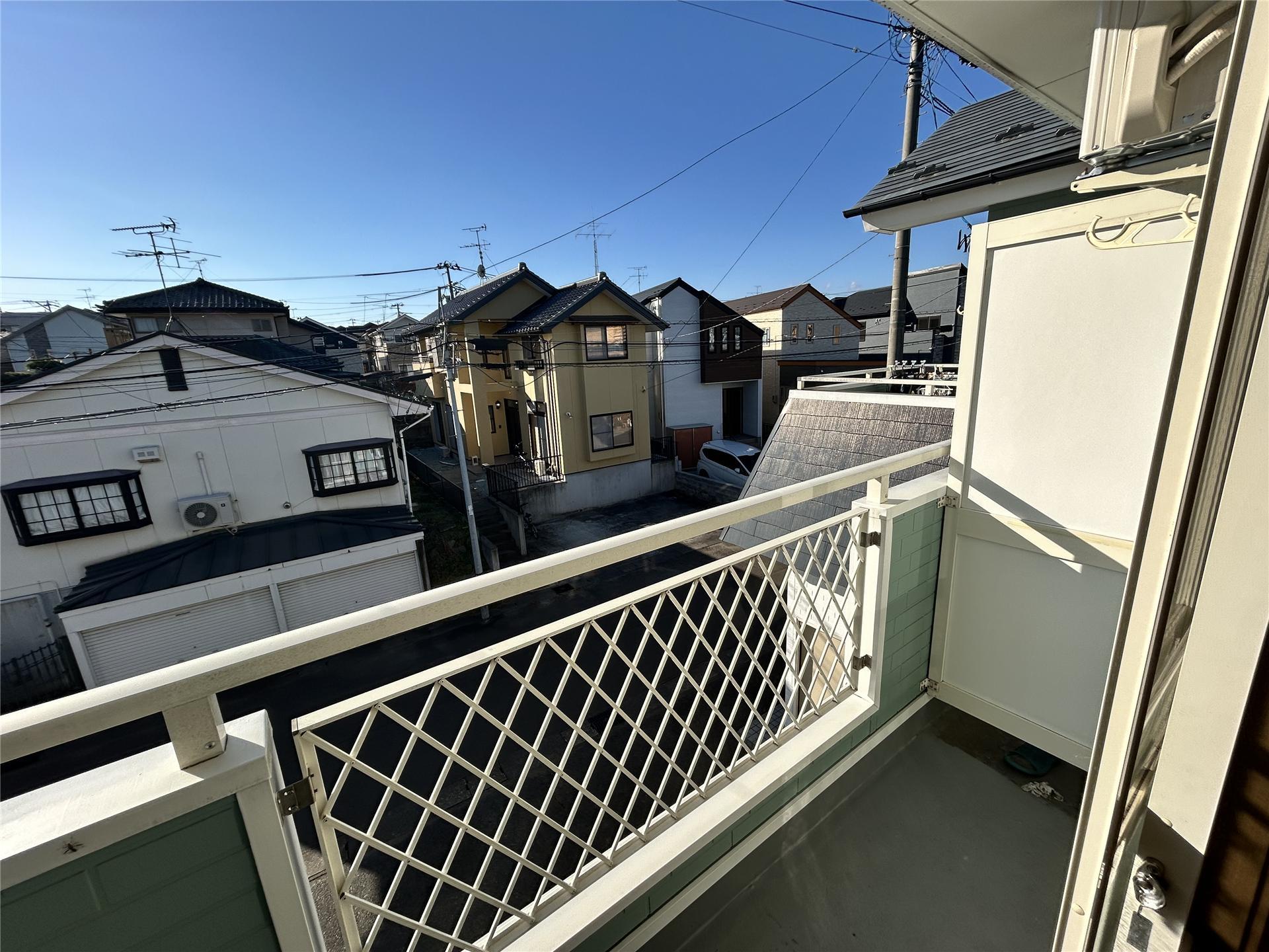 バルコニー　物干し竿が設置出来るベランダです
