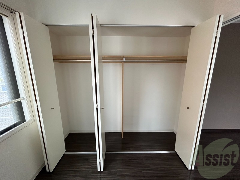 収納　収納です。寝室もすっきり片付きますよ～！