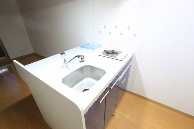 キッチン　カウンター型だから料理も楽しくなります。