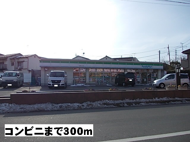 コンビニ　ファミリーマート（コンビニ）まで300m