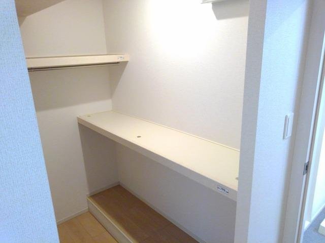 収納　たっぷりとした収納スペースです
