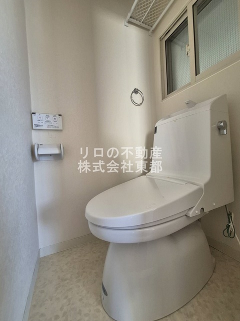 トイレ　洗浄便座付です！