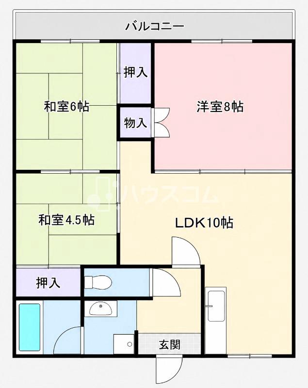 グランドハイツ寝屋川の間取り写真