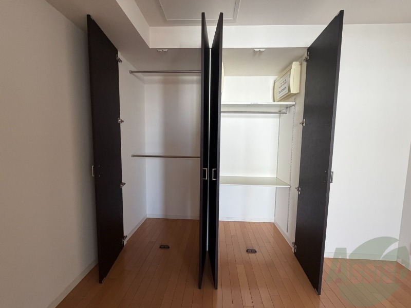 収納　洋室にはクローゼットがあるのですっきり片付きそうです。
