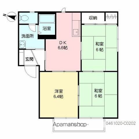 ＪＲ博多南線 博多南駅 徒歩17分 2階建 築27年の間取り写真