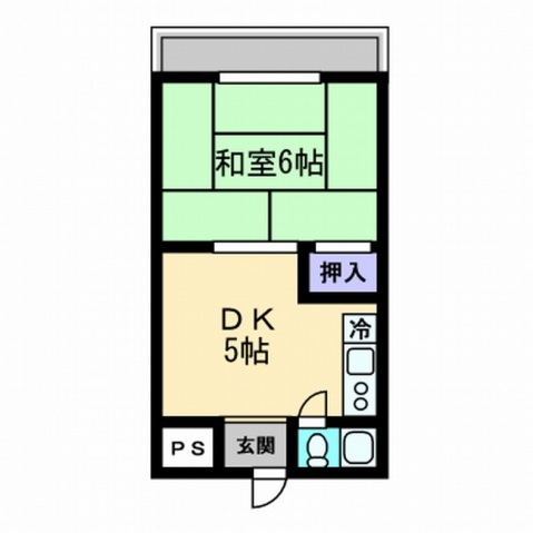 吉マンションの間取り写真