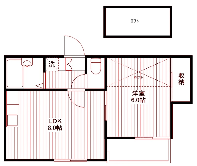パレス中山第一の間取り写真