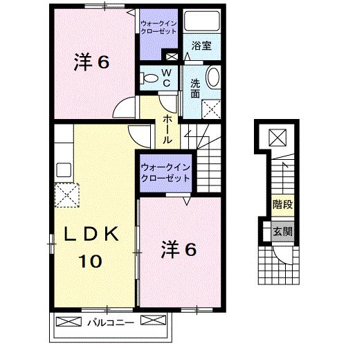 ＪＲ山陽本線 大門駅 徒歩54分 2階建 築18年の間取り写真