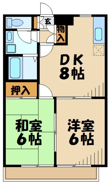 ドミールAの間取り写真