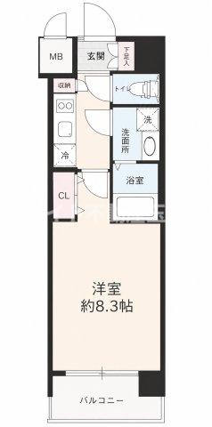 ＪＲ大阪環状線 森ノ宮駅 徒歩5分 10階建 築8年の間取り写真