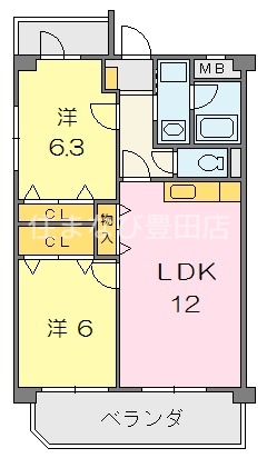 コートレージュIの間取り写真
