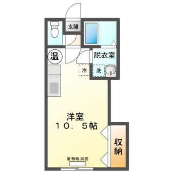 室蘭市 2階建 築14年の間取り写真