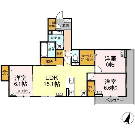東武東上線 大山駅 徒歩11分 3階建 新築の間取り写真