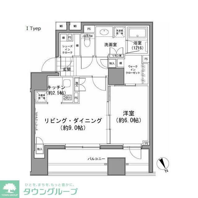 パークハビオ八丁堀の間取り写真