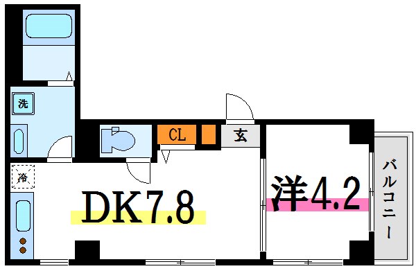ＪＲ総武線 小岩駅 徒歩6分 4階建 築8年の間取り写真
