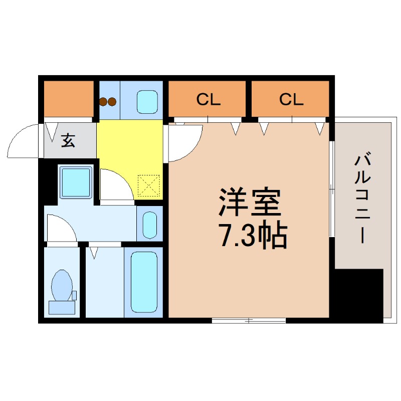 地下鉄鶴舞線 鶴舞駅 徒歩3分 10階建 築20年の間取り写真
