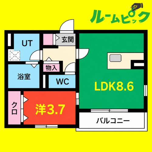 HARUレーベンハイム中村の間取り写真