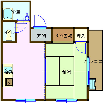 栄松マンションの間取り