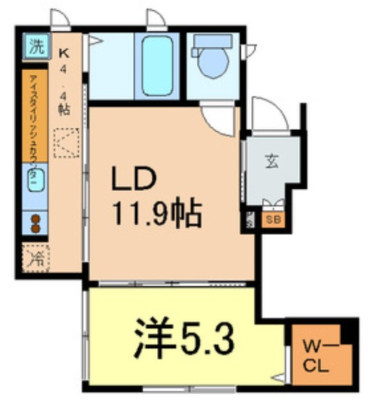 練馬区平和台のアパートの間取り