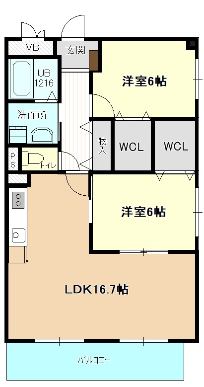 サンピアシュミートの間取り