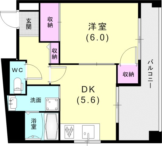 【エフアール板宿の間取り】