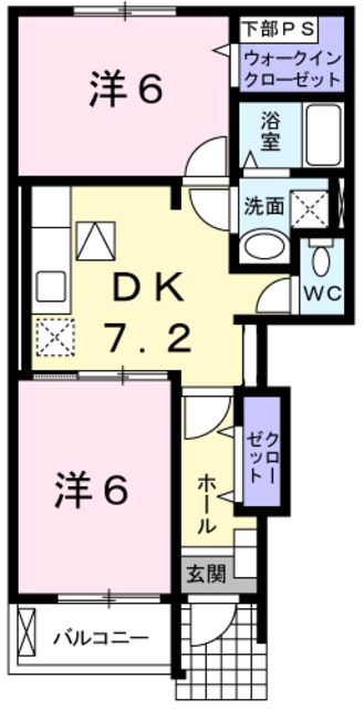 メゾン ド コスモスの間取り