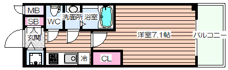 S-RESIDENCE天満Gracisの間取り