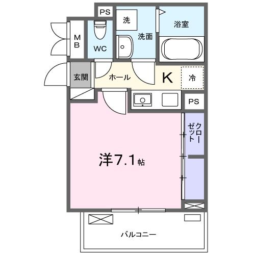 川口市大字峯のアパートの間取り